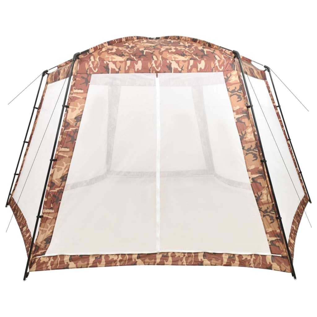 vidaXL Tenda para piscina 590x520x250 cm tecido camuflagem