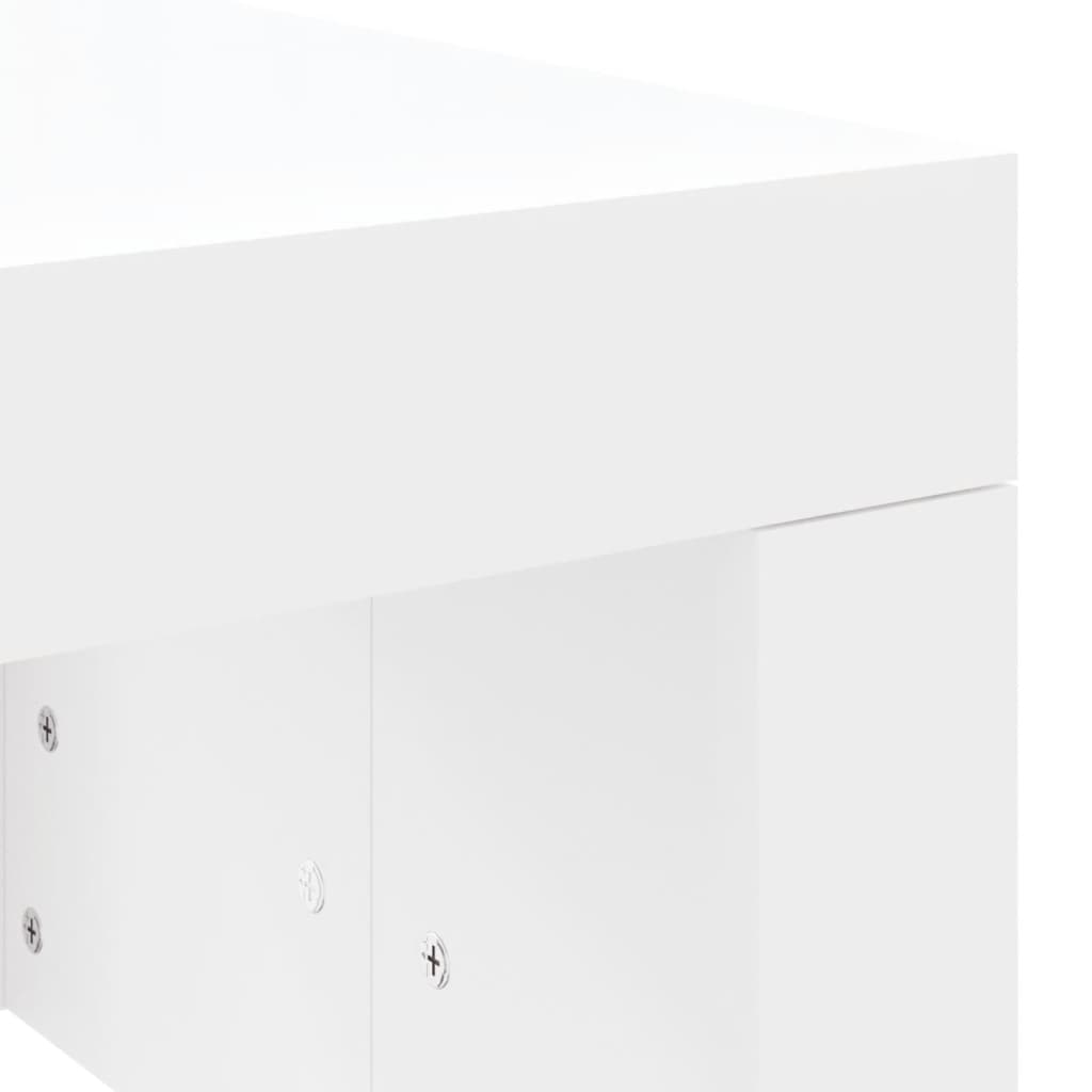 vidaXL Mesa de centro 102x50x36 cm madeira processada branco
