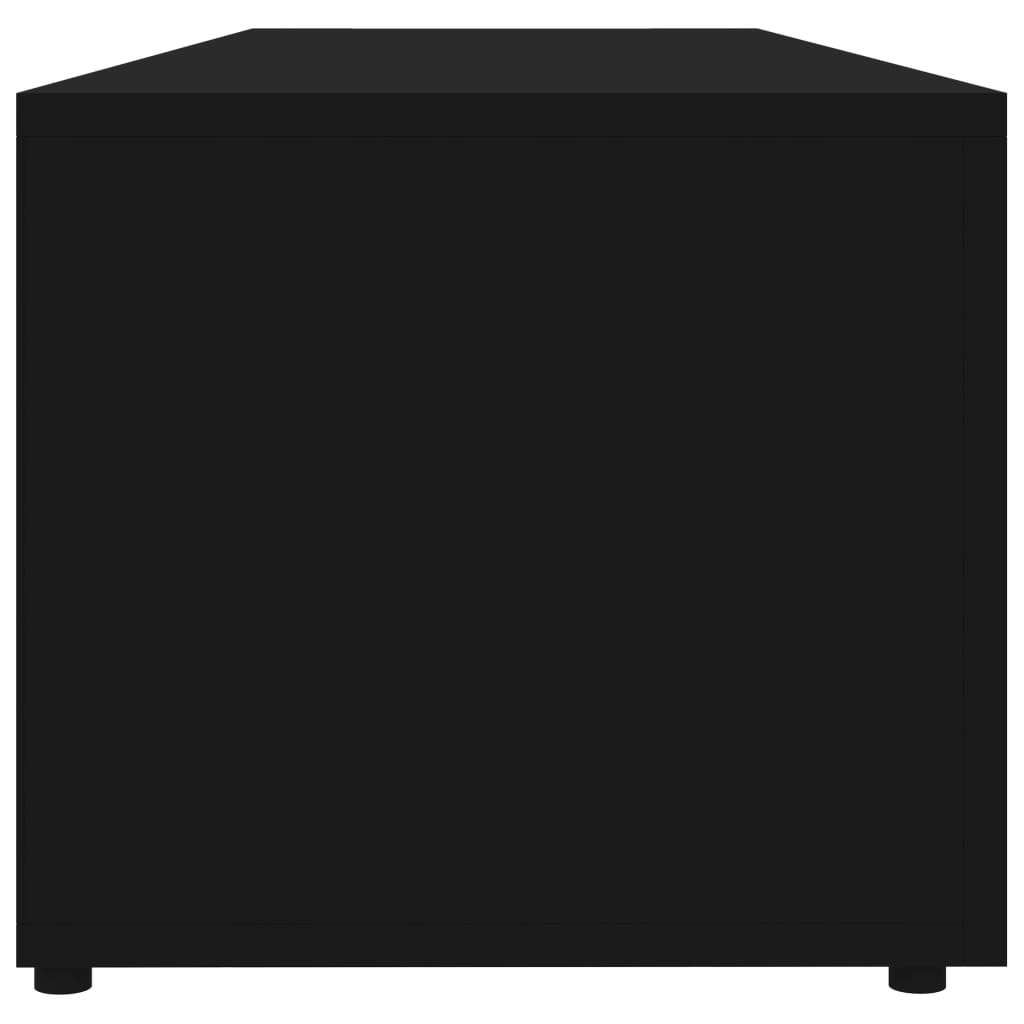 vidaXL Móvel de TV 120x34x30 cm contraplacado preto