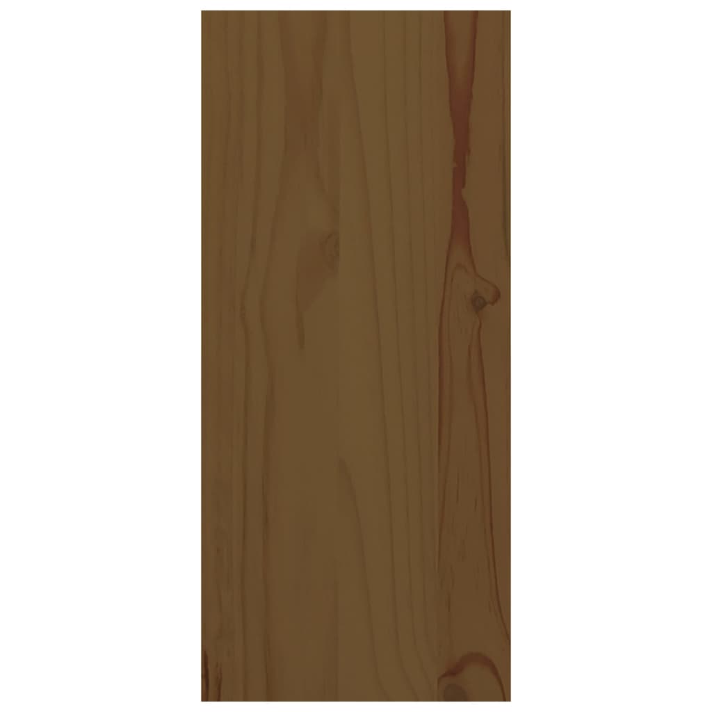 vidaXL Garrafeira 56x25x56 cm madeira de pinho maciça castanho mel