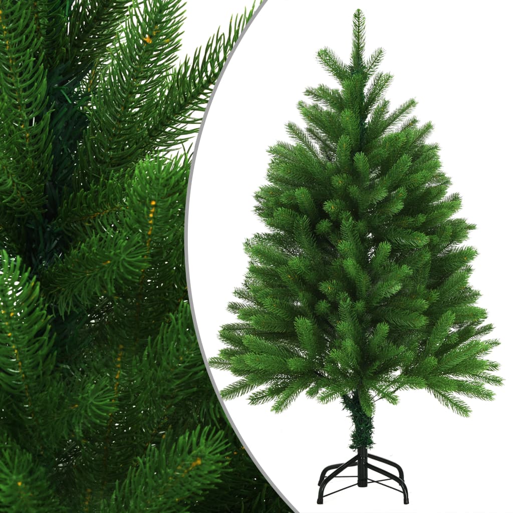 vidaXL Árvore de Natal artificial agulhas realistas 120 cm verde