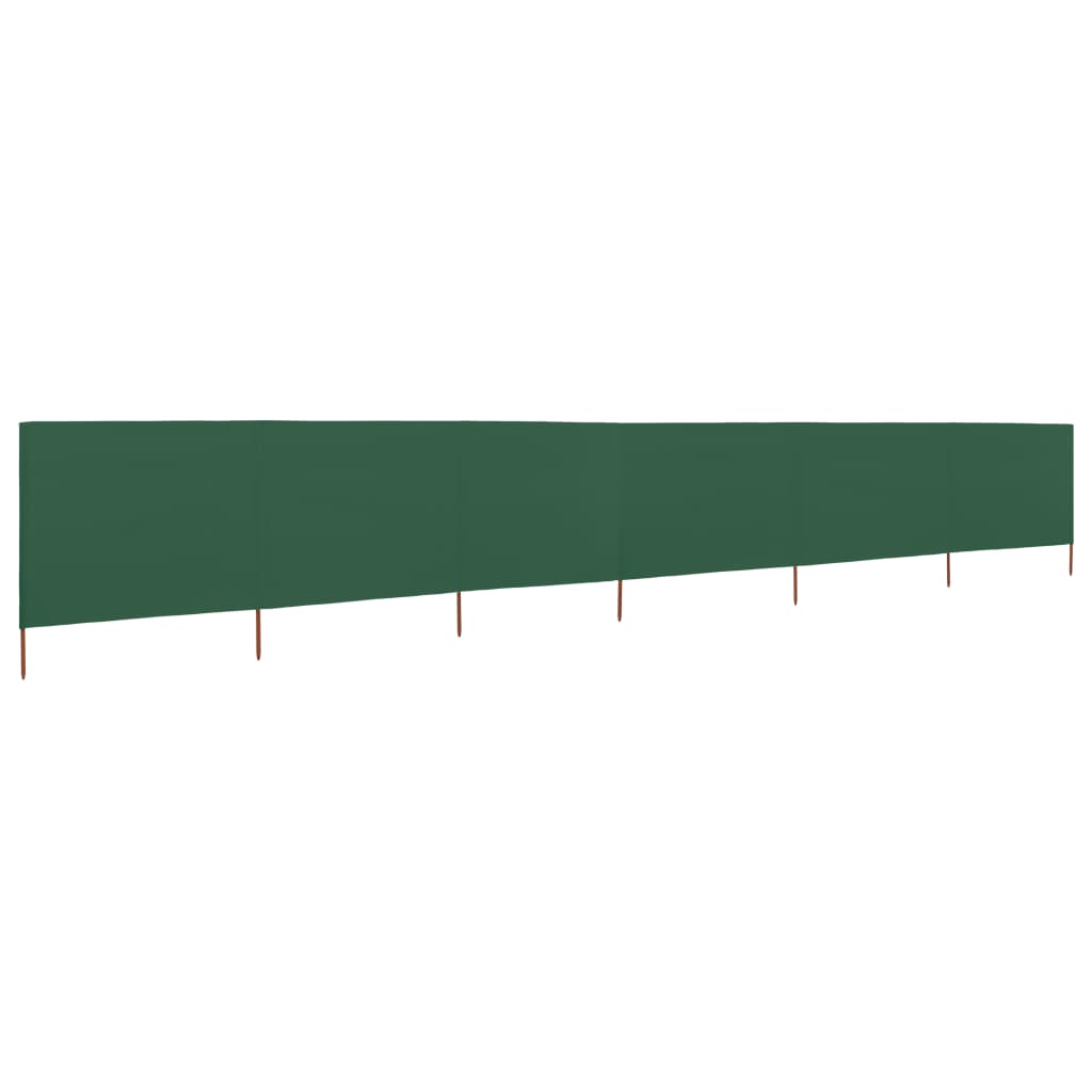 vidaXL Para-vento com 6 painéis em tecido 800x120 cm verde