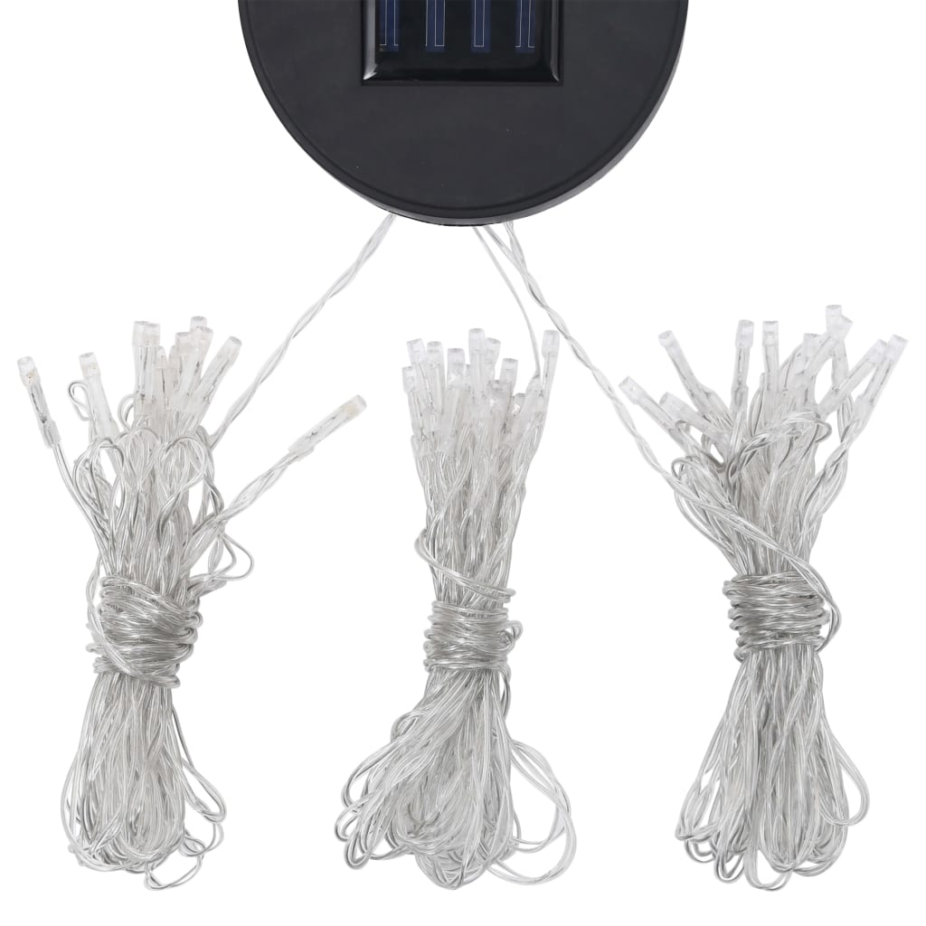 vidaXL Gazebo com cordões de luzes LED 400x300 cm alumínio cor creme