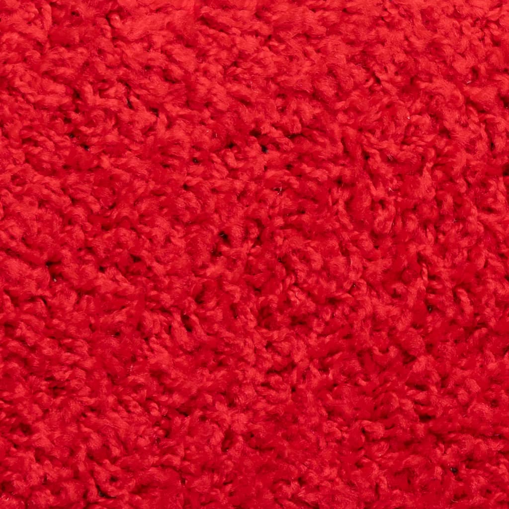 vidaXL Tapetes de escada 15 pcs 56x17x3 cm vermelho