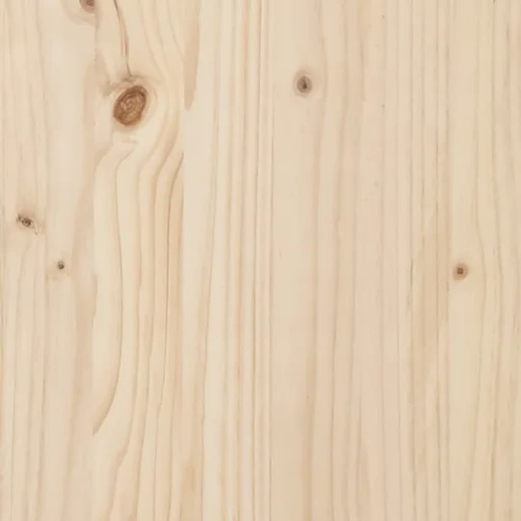 vidaXL Cabeceira de cama 205,5x4x100 cm madeira de pinho maciça