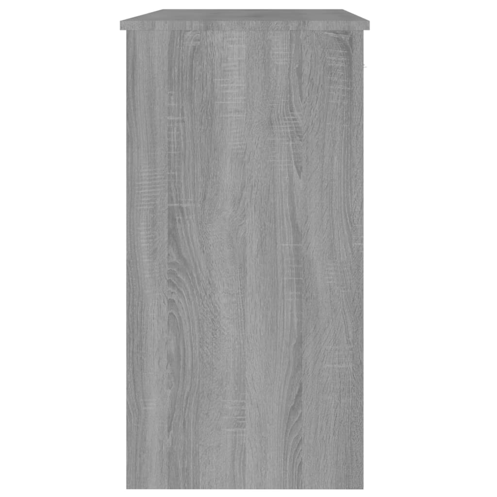 vidaXL Secretária 80x40x75 cm derivados de madeira cor cinzento sonoma