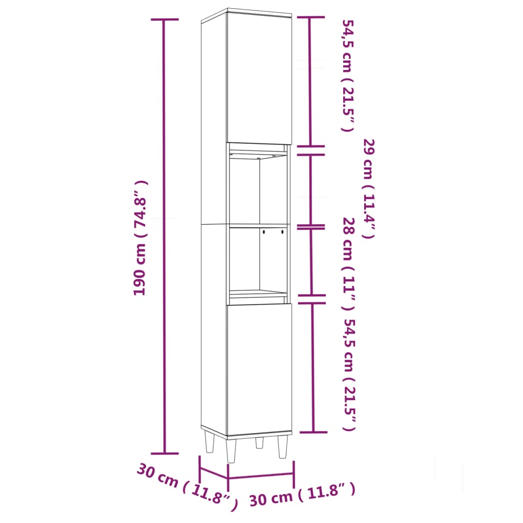 vidaXL 3 pcs conjunto móveis casa de banho madeira processada branco