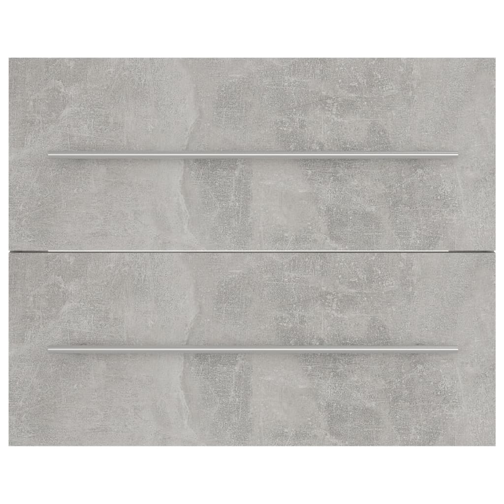 vidaXL Armário lavatório 60x38,5x48 cm contraplacado cinzento-cimento