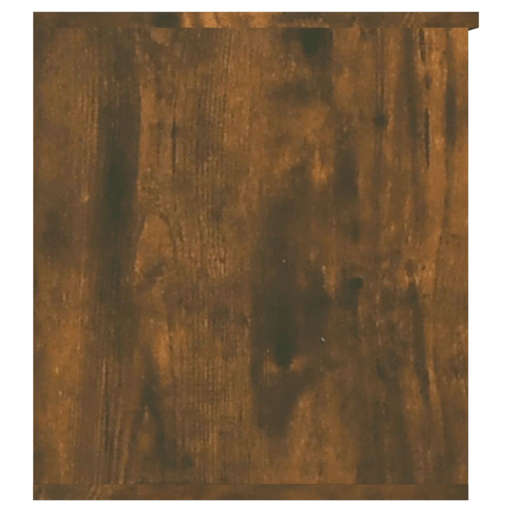 vidaXL Arca de arrumação 84x42x46 cm derivados madeira carvalho fumado