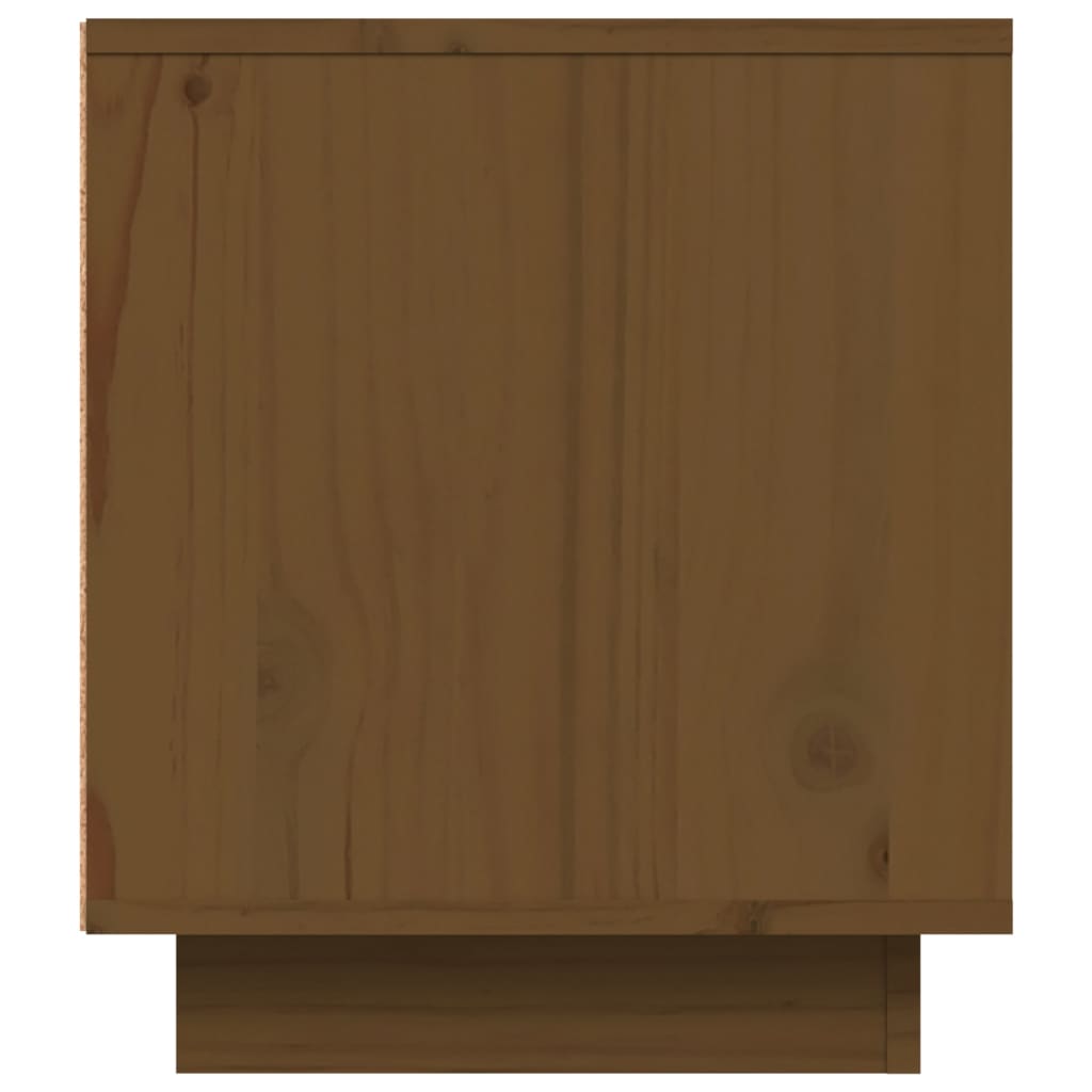 vidaXL Móvel de TV 80x35x40,5 cm madeira de pinho maciça castanho mel