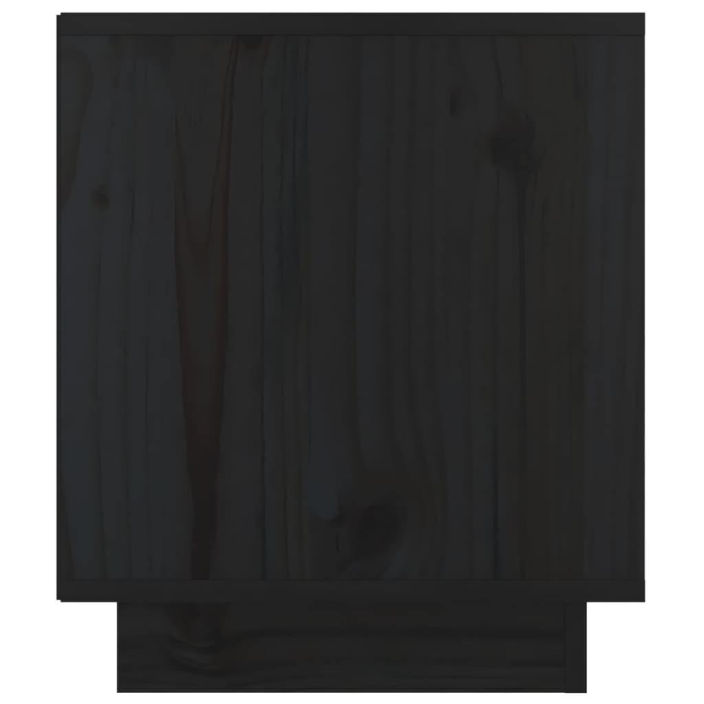 vidaXL Mesas de cabeceira 2 pcs 40x34x40 cm pinho maciço preto