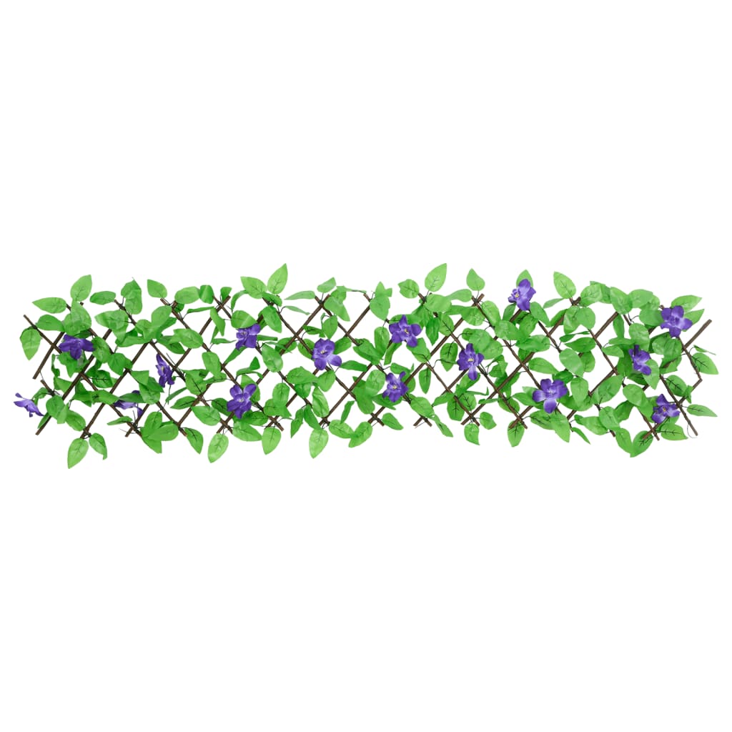 vidaXL Treliça de hera artificial extensível 5 pcs 180x20 cm verde