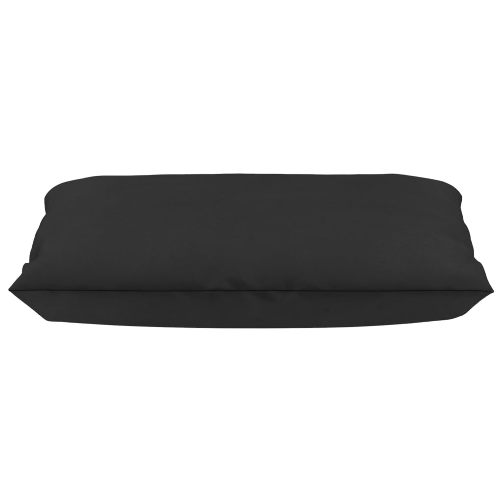vidaXL Almofadões para sofás de paletes 3 pcs tecido preto
