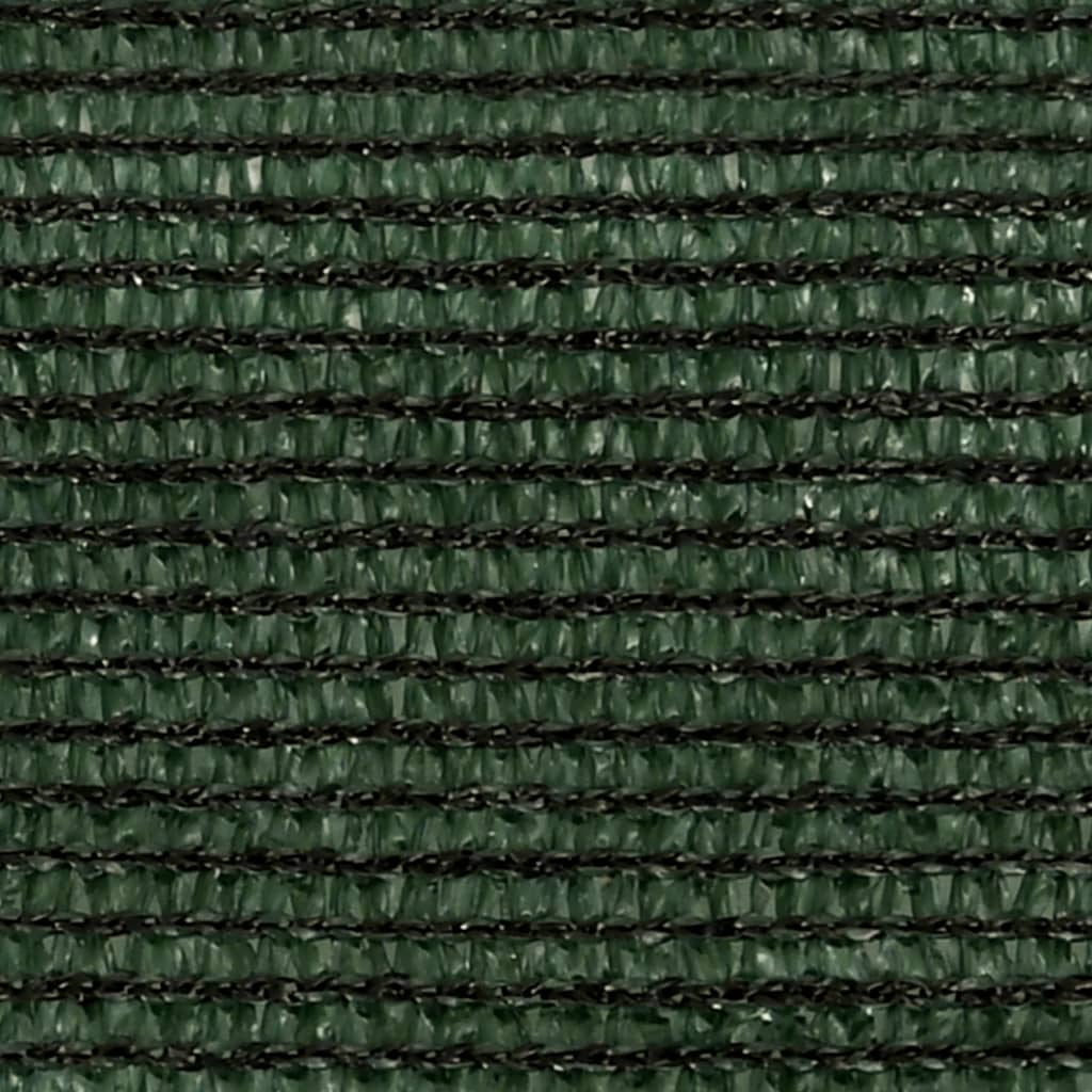 vidaXL Para-sol estilo vela 160 g/m² 2x4,5 m PEAD verde-escuro