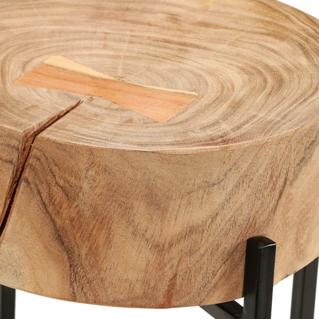 vidaXL Conjunto mesas de apoio 2 pcs madeira de acácia maciça