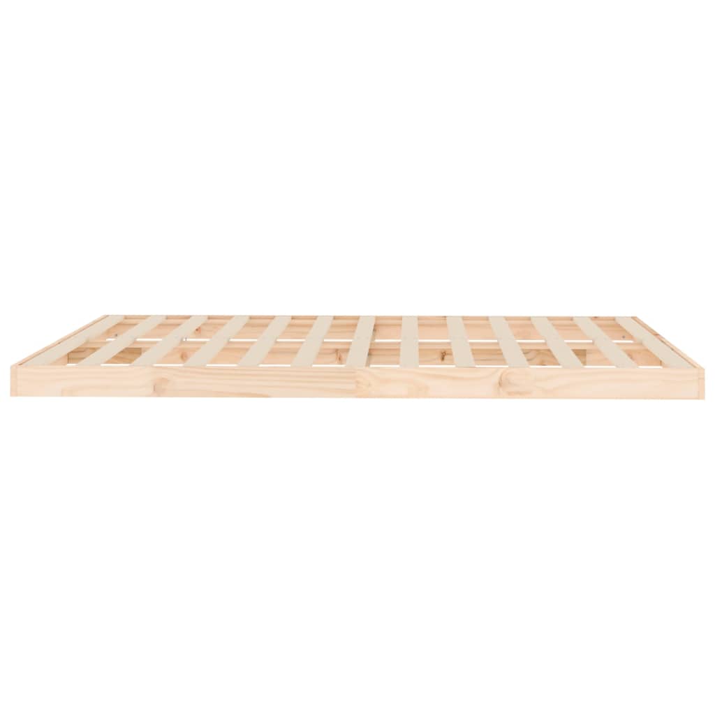 vidaXL Estrutura de cama king size 150x200 cm madeira de pinho maciça