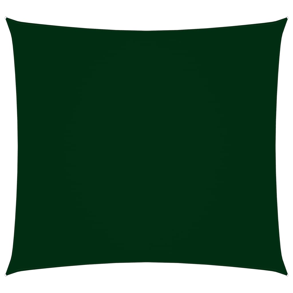 vidaXL Para-sol estilo vela tecido oxford quadrado 2x2 m verde-escuro