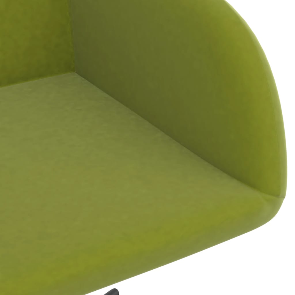 vidaXL Cadeiras de jantar giratórias 6 pcs veludo verde-claro