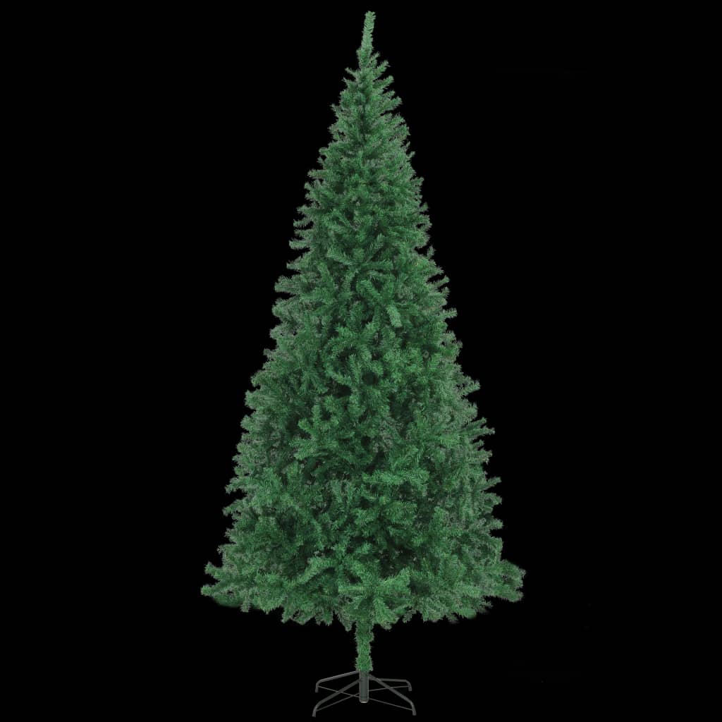 vidaXL Árvore de Natal artificial pré-iluminada 300 cm verde