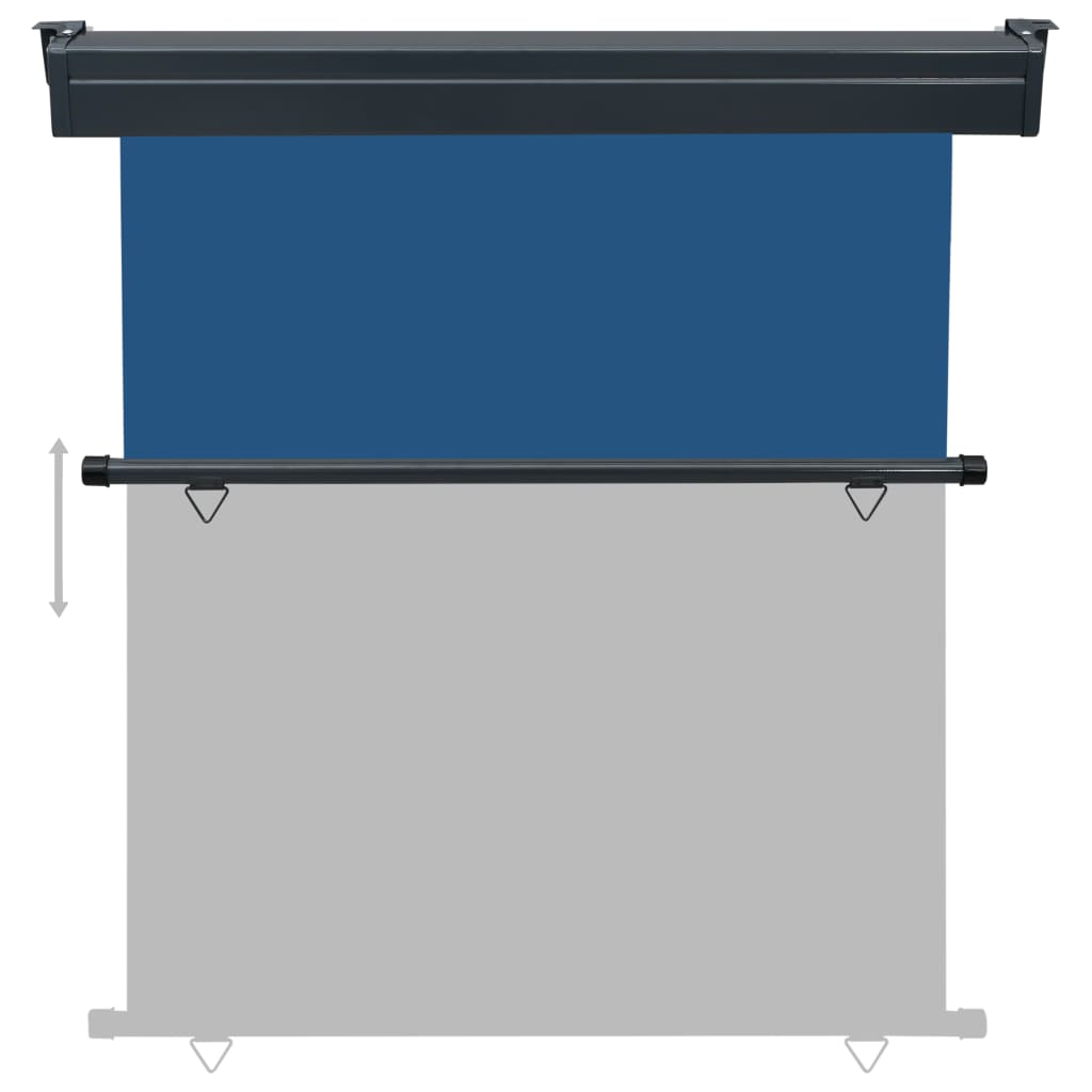 vidaXL Toldo lateral para varanda 160x250 cm azul
