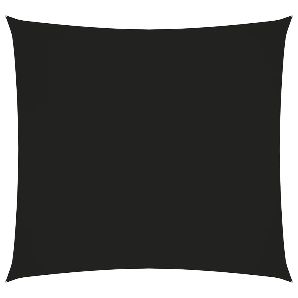 vidaXL Para-sol estilo vela tecido oxford quadrado 5x5 m preto