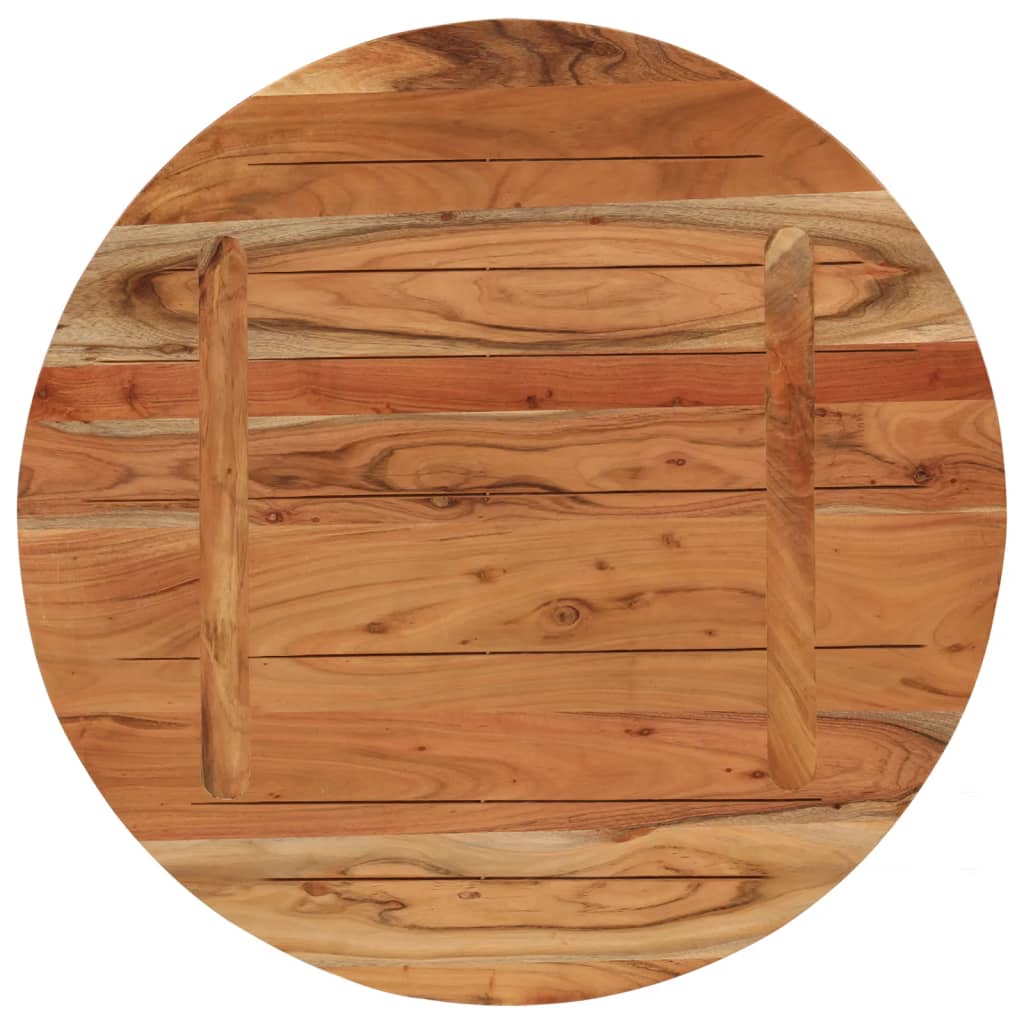vidaXL Tampo de mesa redondo Ø70x2,5 cm madeira de acácia maciça