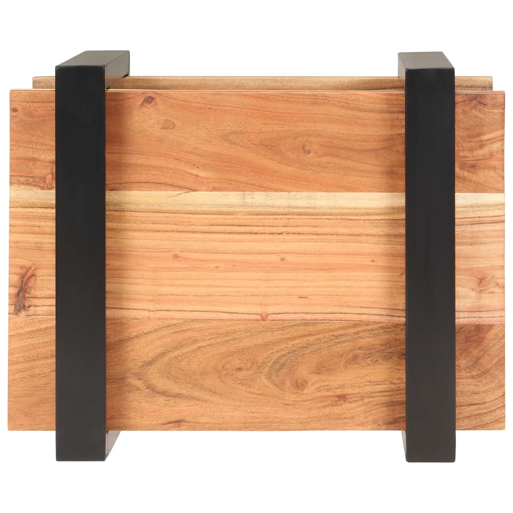 vidaXL Mesa de cabeceira 50x40x40 cm madeira de acácia maciça