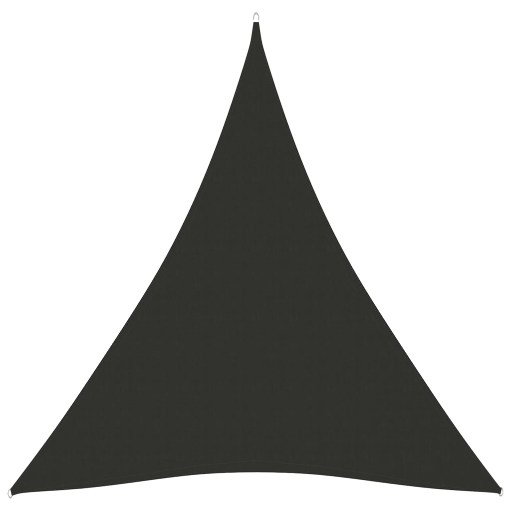 vidaXL Para-sol estilo vela tecido oxford triangular 5x7x7 m antracite