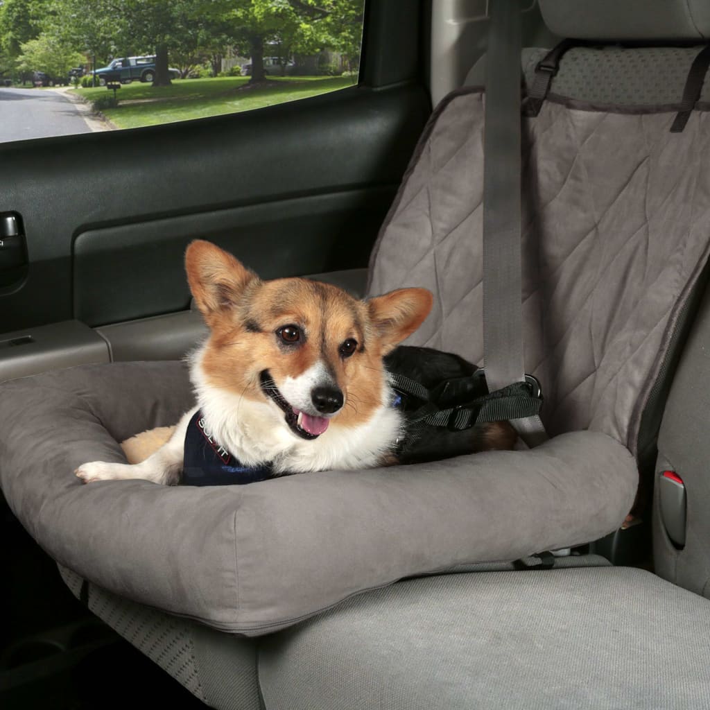 Happy Ride Cama para cães Car Cuddler S cinzento