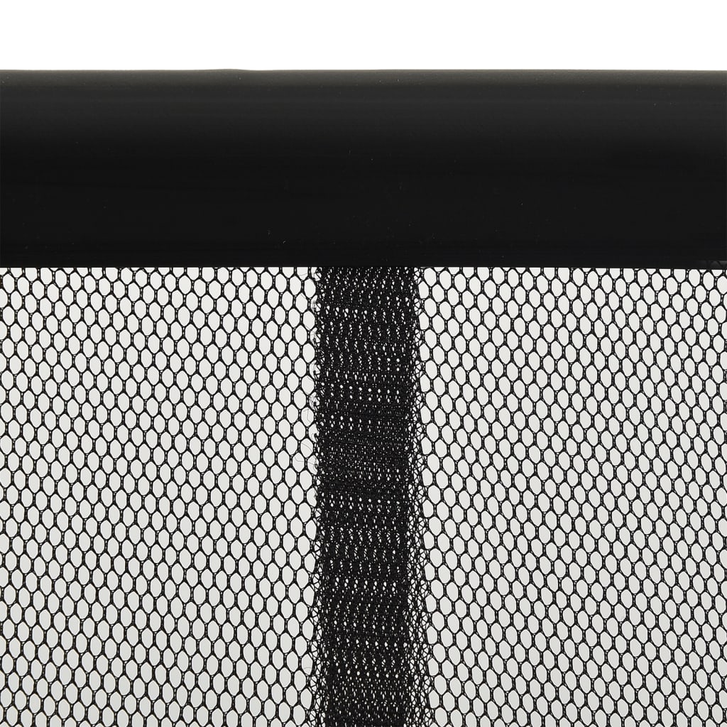 vidaXL Cortina para porta anti-insetos 100x220 cm poliéster preto