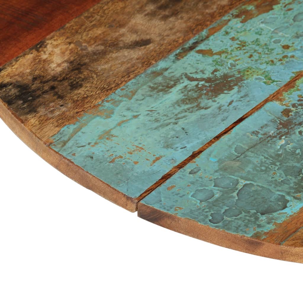 vidaXL Tampo de mesa redondo 60 cm 15-16 mm madeira recuperada maciça