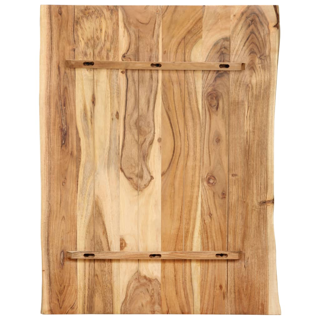 vidaXL Tampo de mesa 80x(50-60)x2,5 cm madeira de acácia maciça