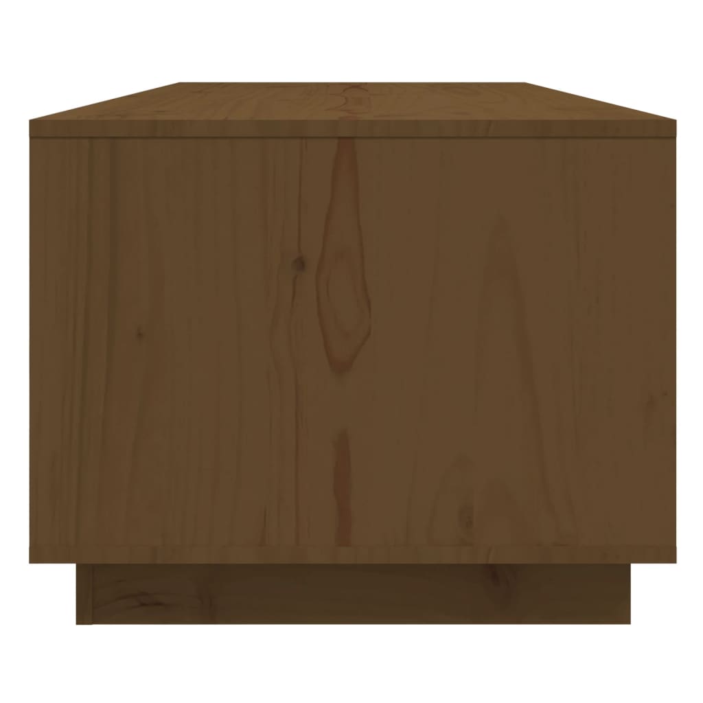 vidaXL Mesa de centro 110x50x40cm madeira de pinho maciça castanho mel