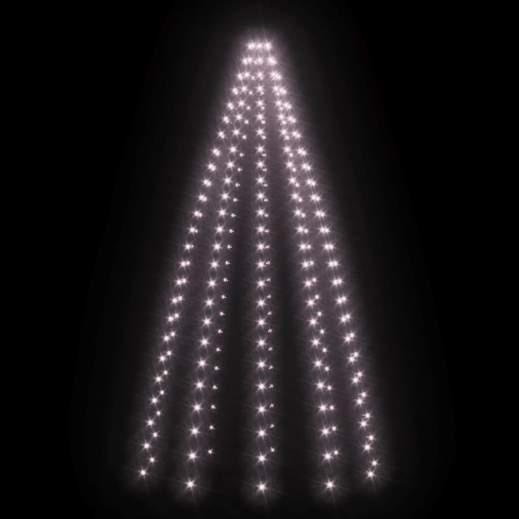vidaXL Cordão de luzes para árvore de Natal 250 luzes LED 250 cm