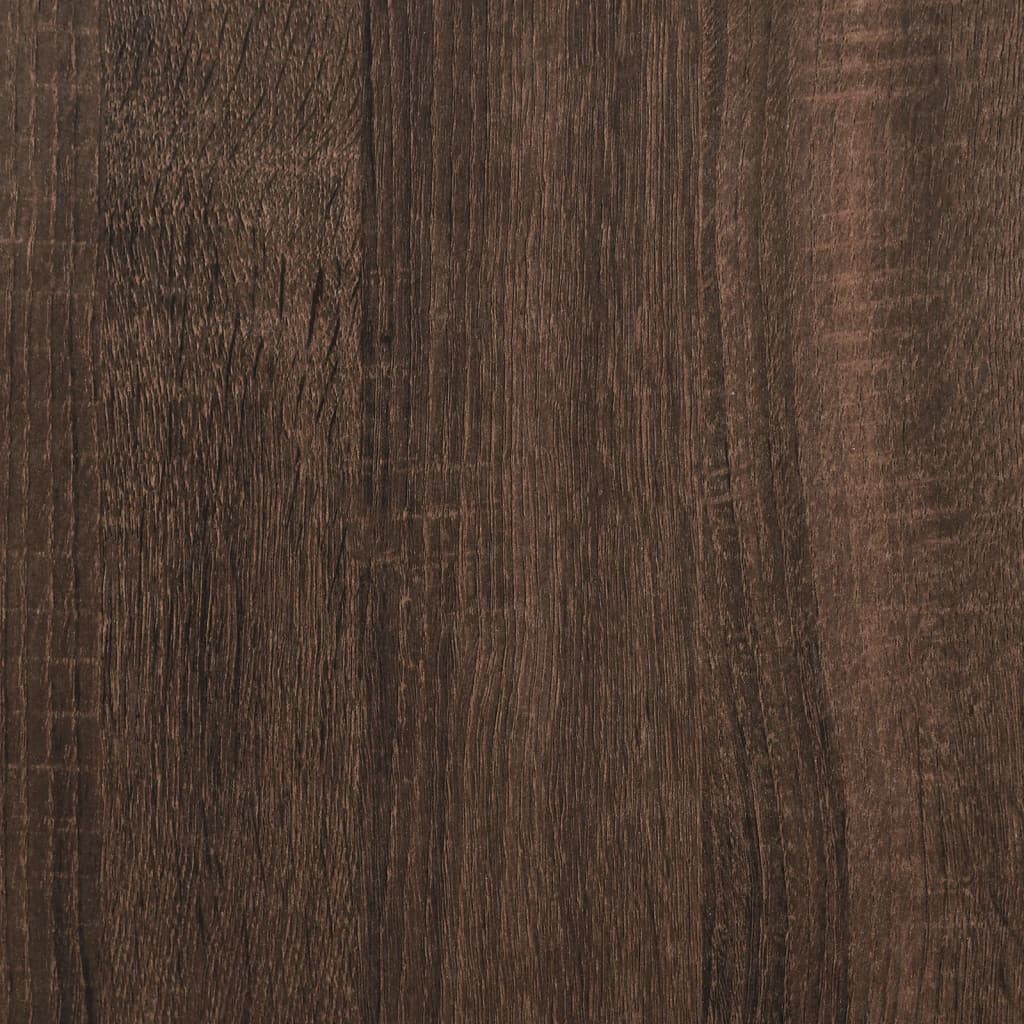 vidaXL Mesa consola 100x32x75 cm derivados madeira carvalho castanho