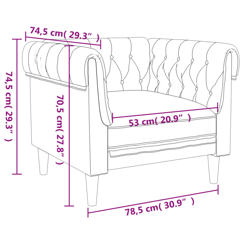 vidaXL 3 pcs conjunto de sofás tecido castanho