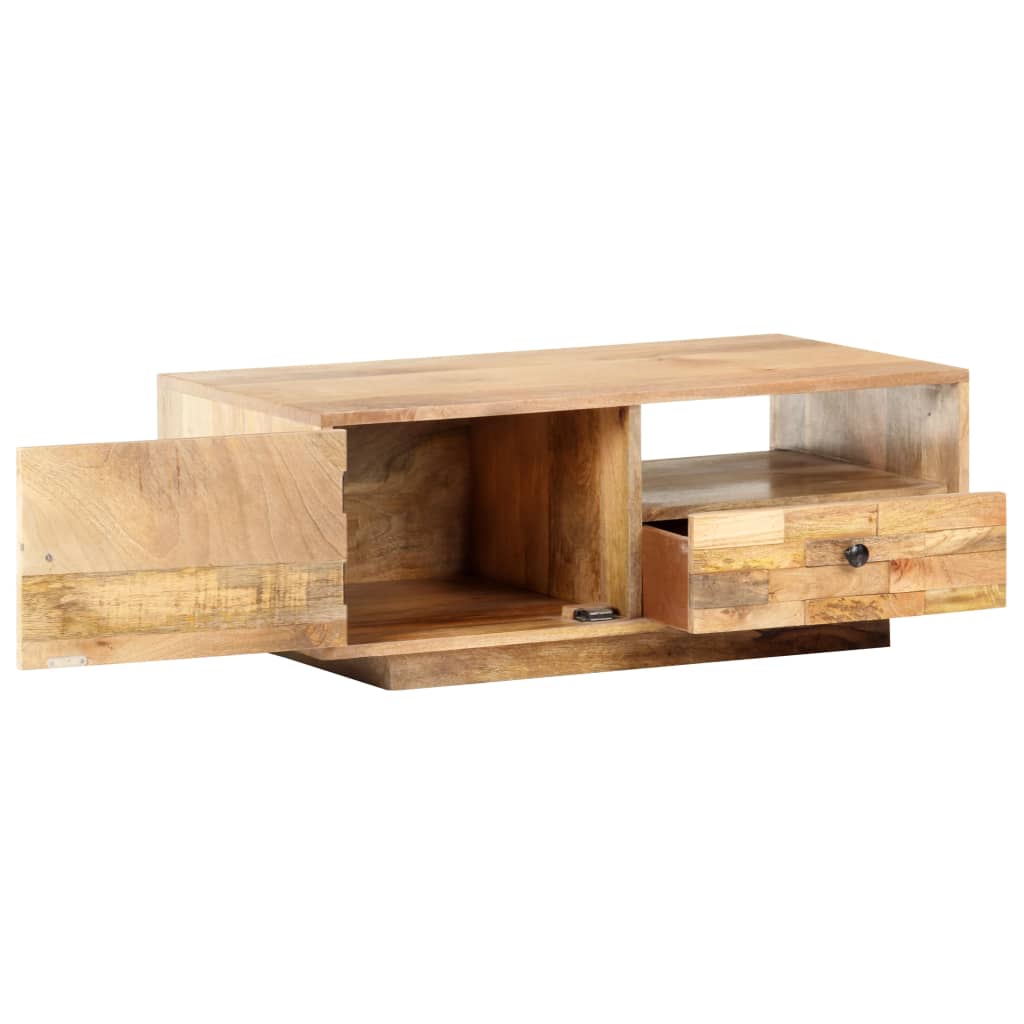 vidaXL Mesa de centro 90x50x35 cm madeira de mangueira maciça