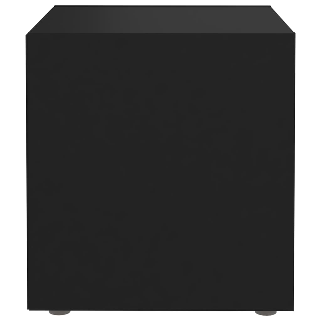 vidaXL Móvel de TV 37x35x37 cm contraplacado preto