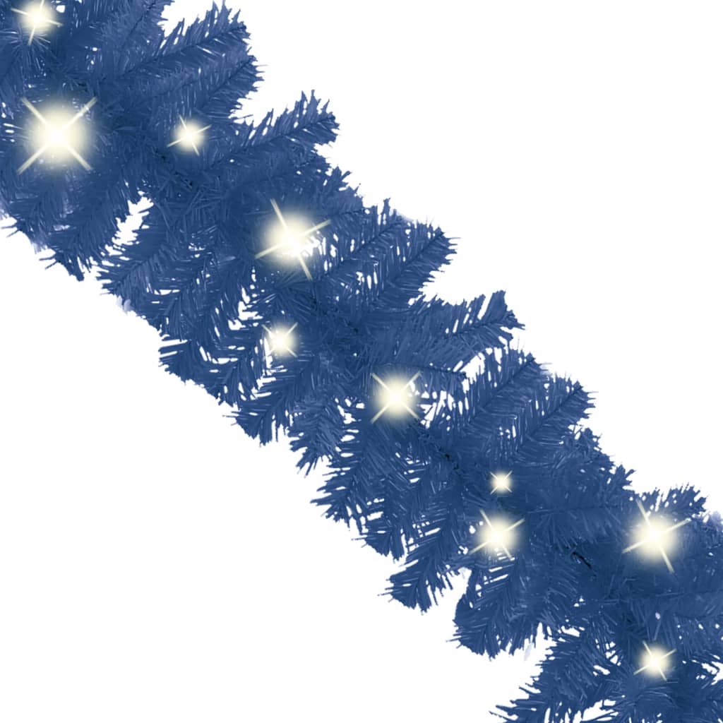 vidaXL Grinalda de Natal com luzes LED 10 m azul