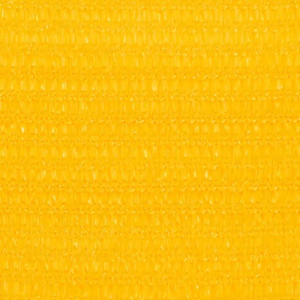 vidaXL Para-sol estilo vela 160 g/m² 3x4x5 m PEAD amarelo
