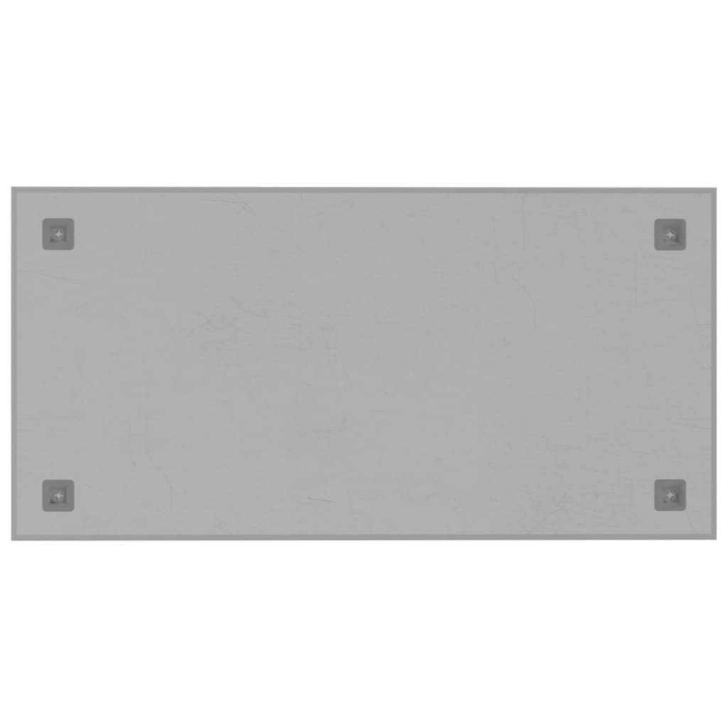 vidaXL Quadro magnético de parede 80x40 cm vidro temperado branco