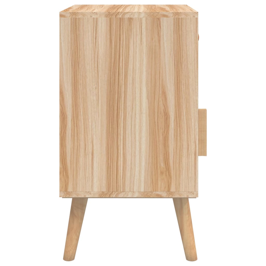 vidaXL Mesa de cabeceira 40x30x55 cm derivados de madeira