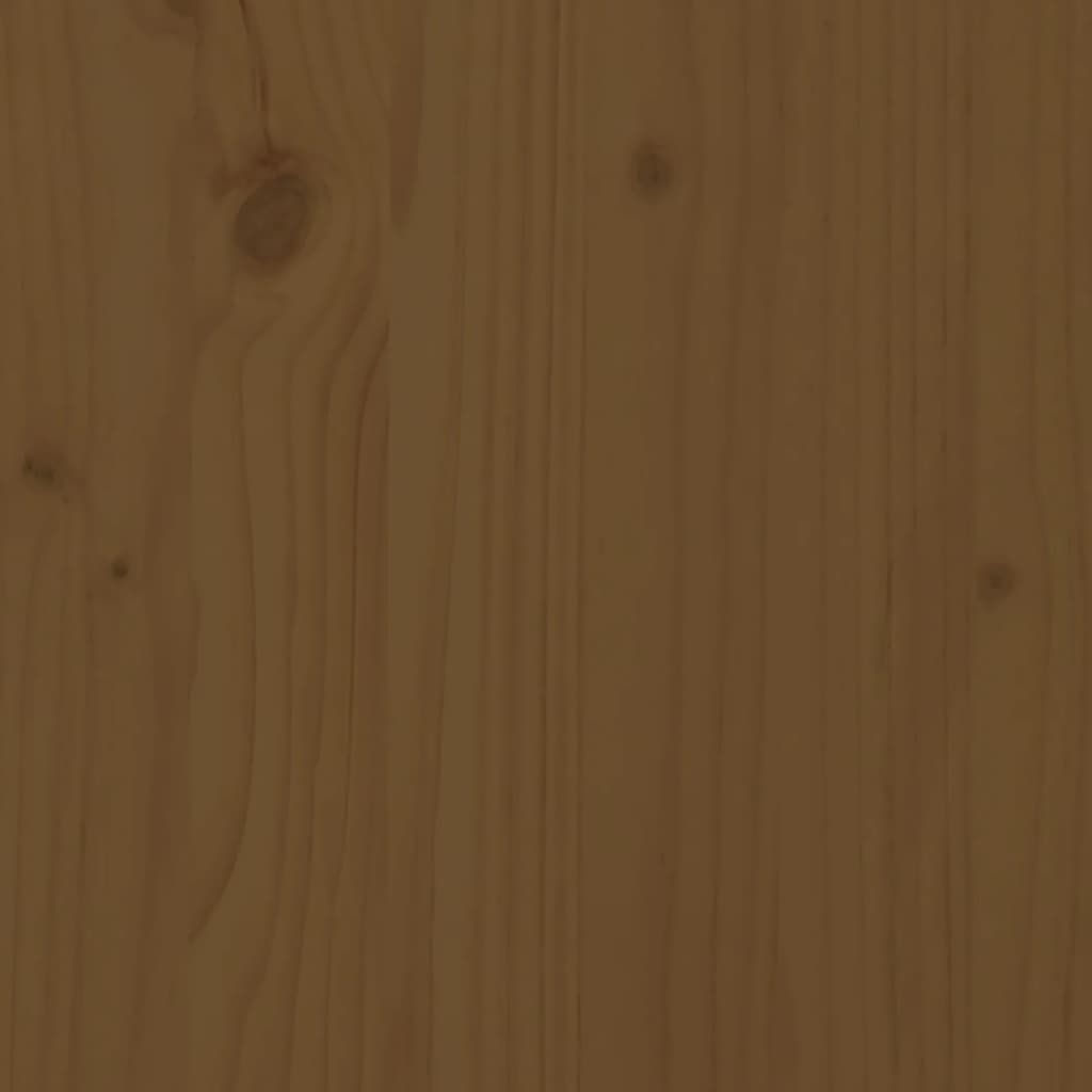 vidaXL Banco de jardim 80x38x45cm madeira de pinho maciça castanho-mel