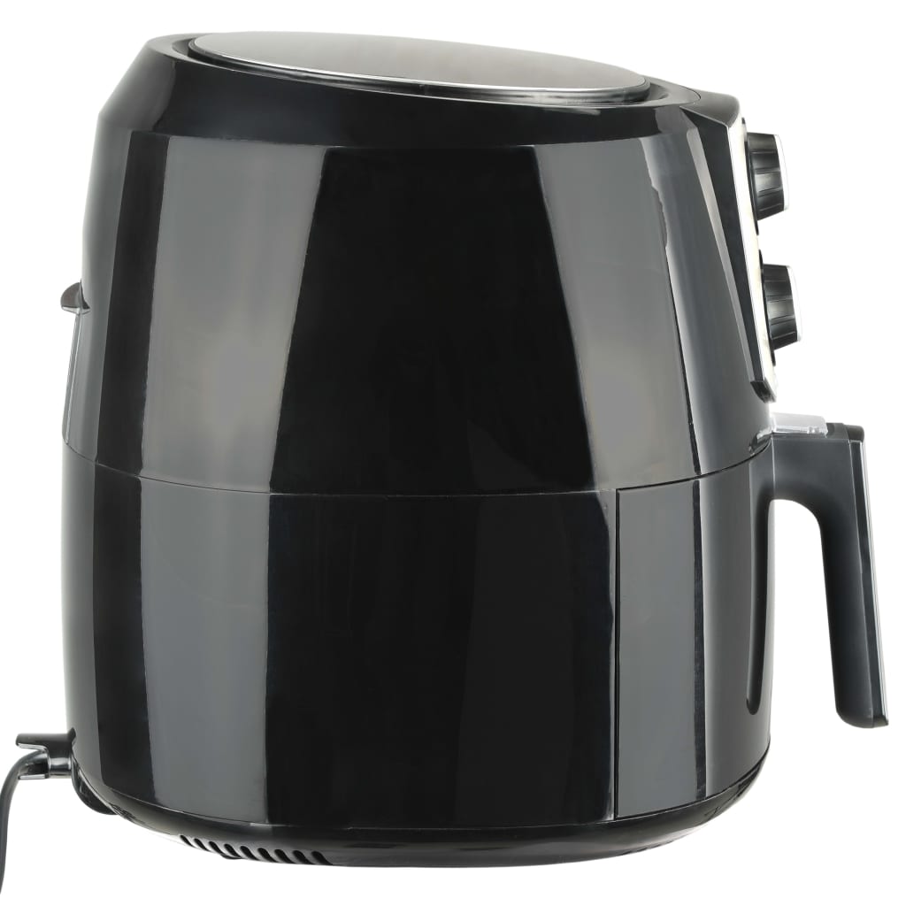 vidaXL Fritadeira a ar XXL 1800 W 7 litros aço inoxidável preto