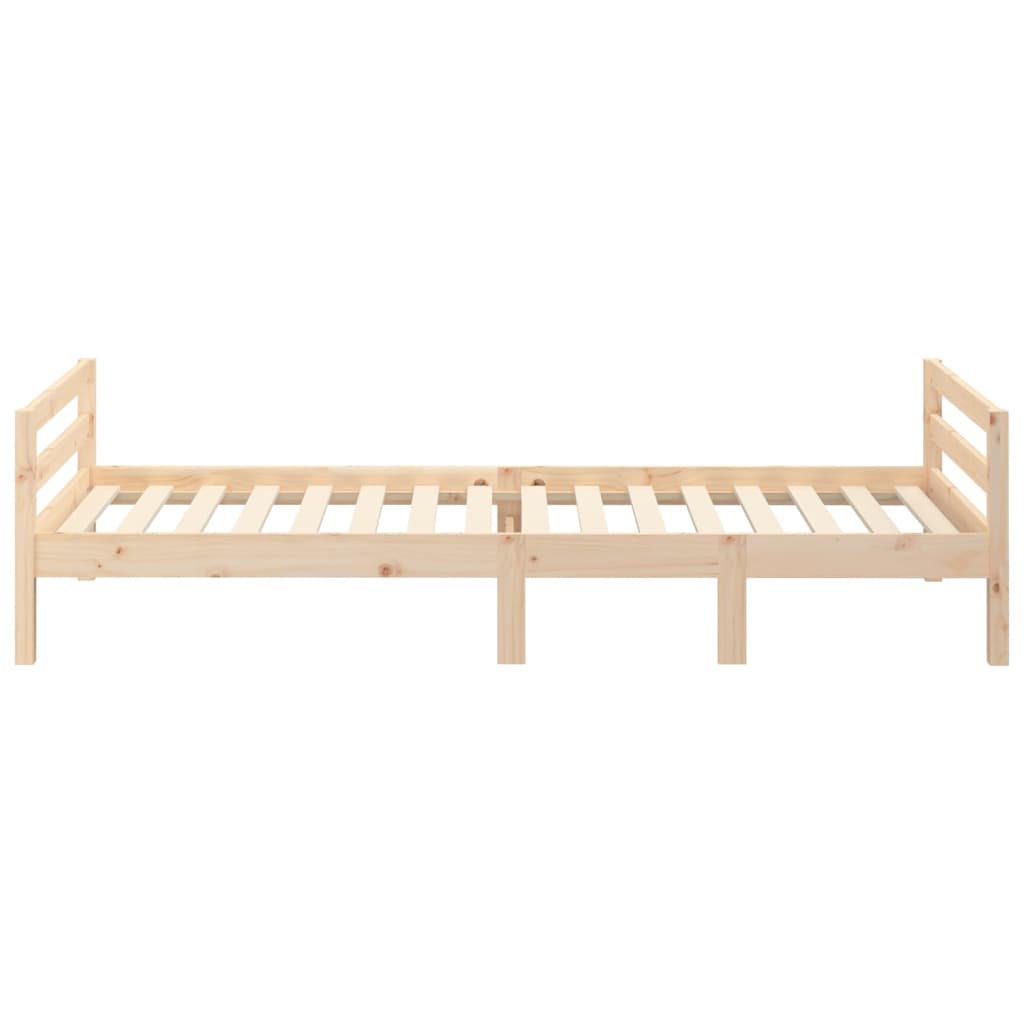 vidaXL Estrutura de cama 75x190 cm madeira de pinho maciça