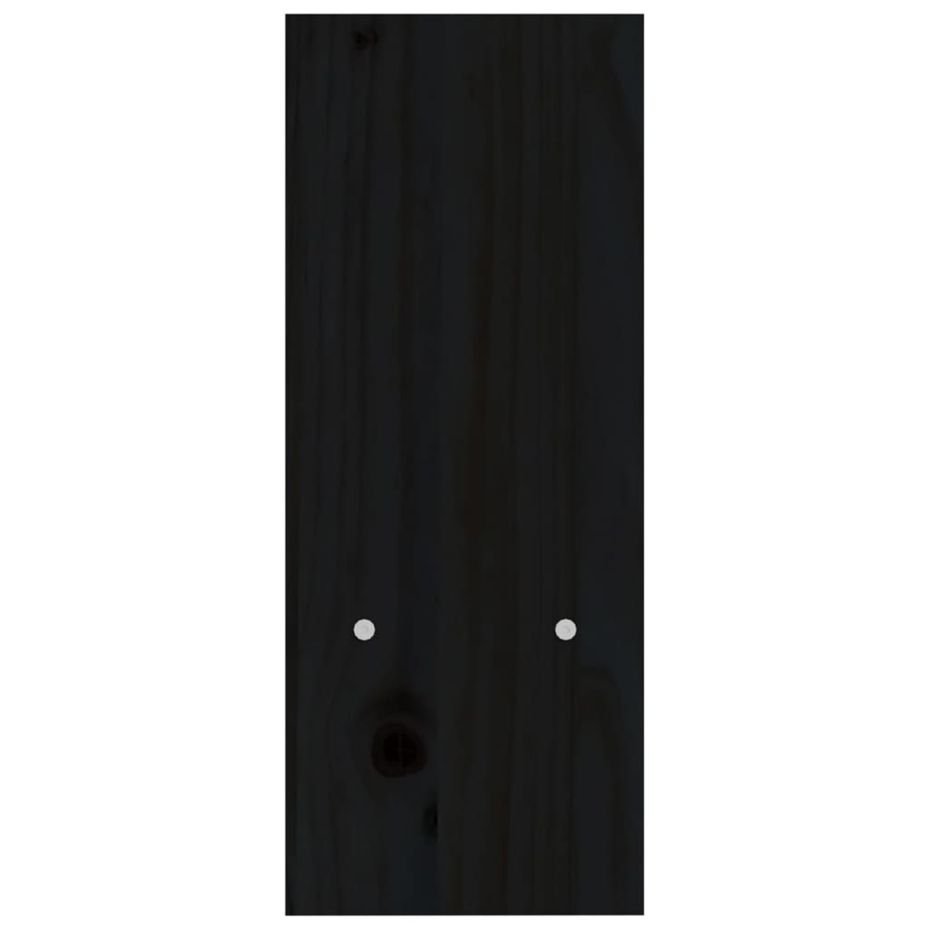 vidaXL Suporte para monitor (39-72)x17x43 cm pinho maciço preto