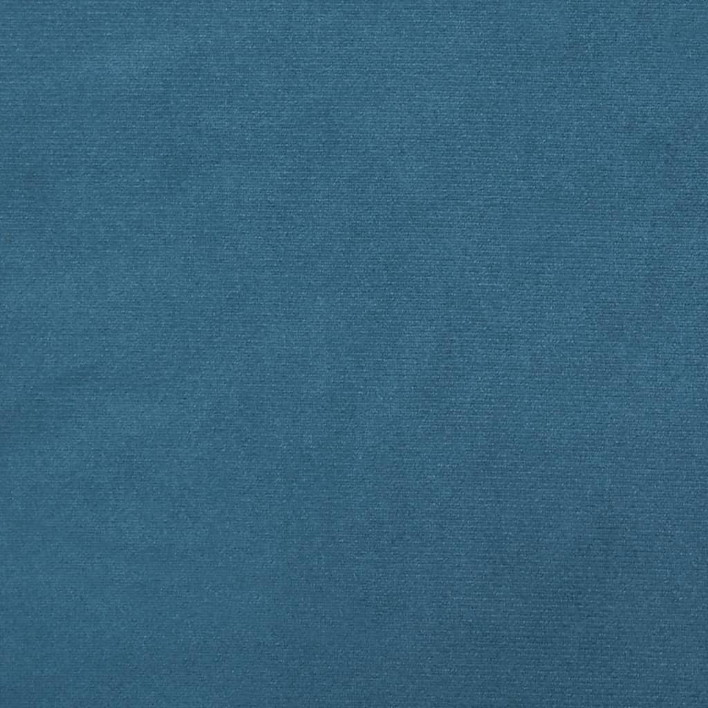 vidaXL Almofadão de cabeceira 140 cm veludo azul