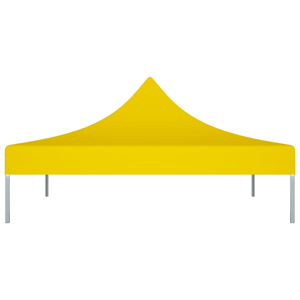 vidaXL Teto para tenda de festas 2x2 m 270 g/m² amarelo