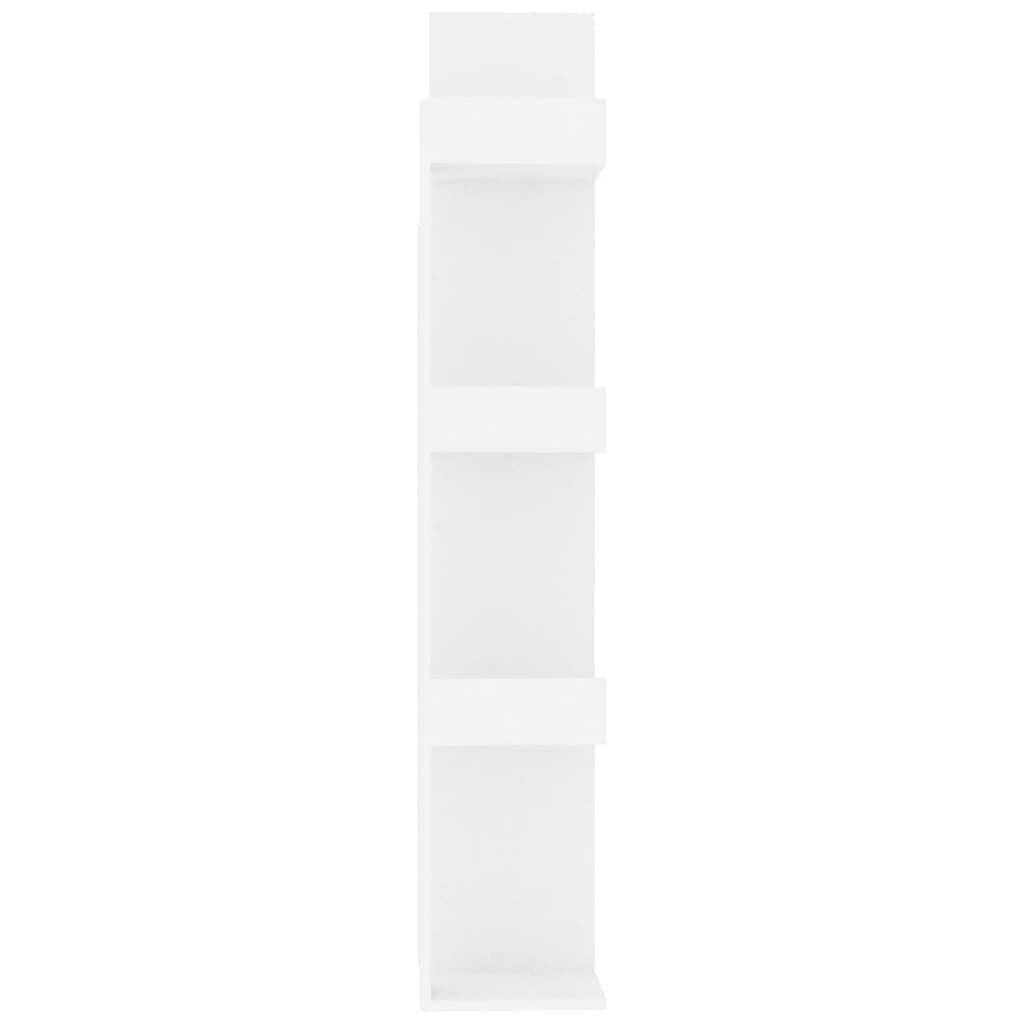 vidaXL Estante 48x25,5x140 cm contraplacado branco