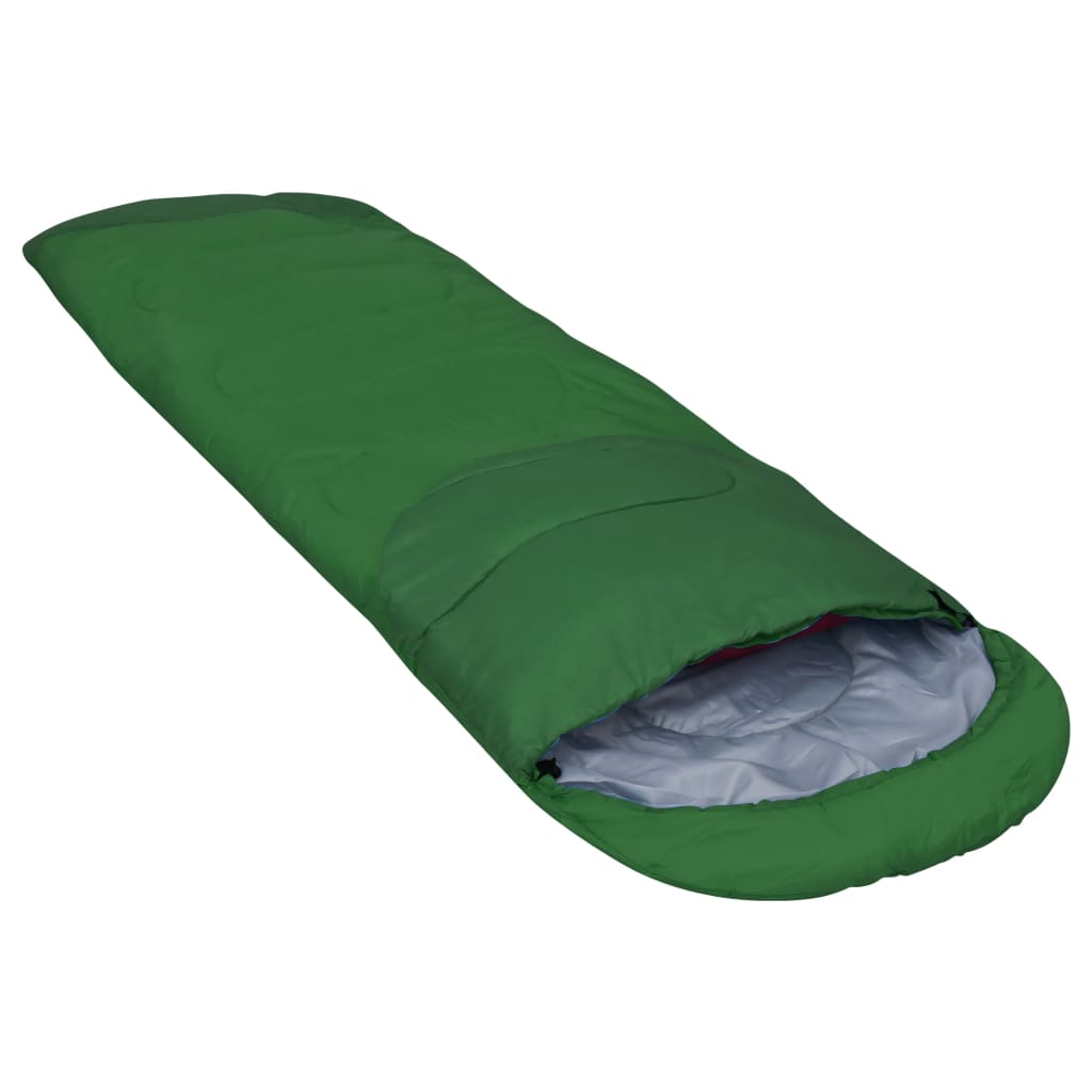 vidaXL Sacos-cama leves 2 pcs 15 ℃ 850 g verde